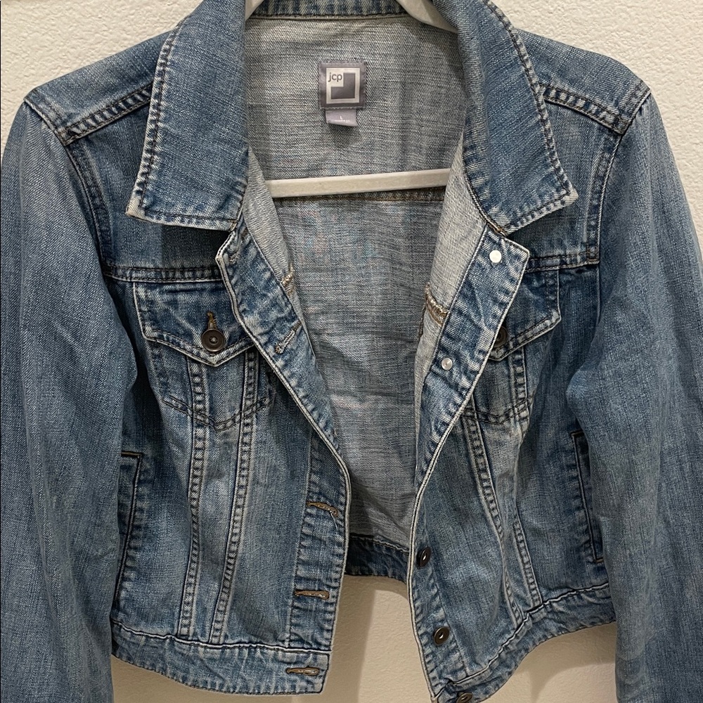 JCPenney Light Blue Denim Jacket